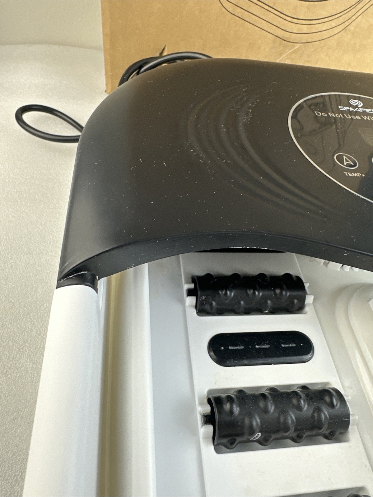 Collapsible Foot Spa with Heat, Bubble, Red Light & Temp Control - Foot Bath