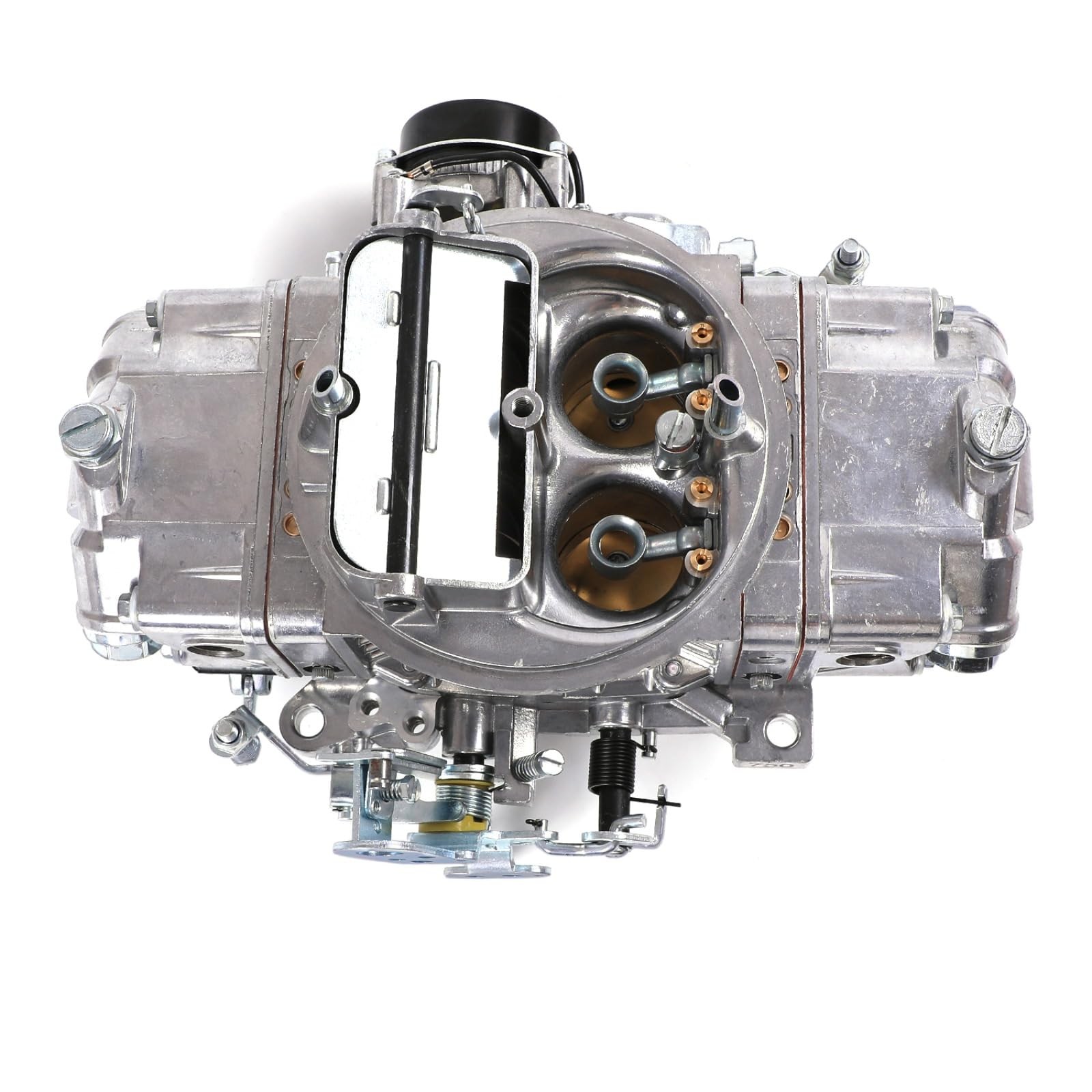 750 CFM 4-Barrel Double Pumper Carburetor Electric Choke Square Bore Flange