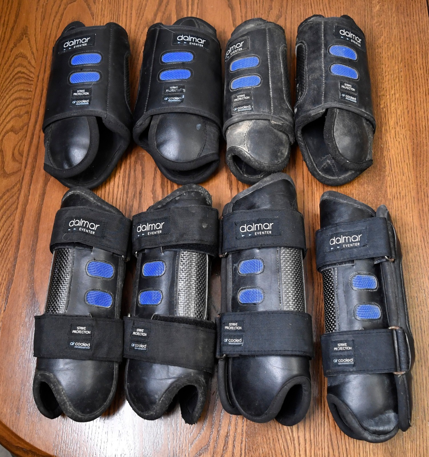 Dalmar, lot of 8 cross country boots, black, Medium/ Large