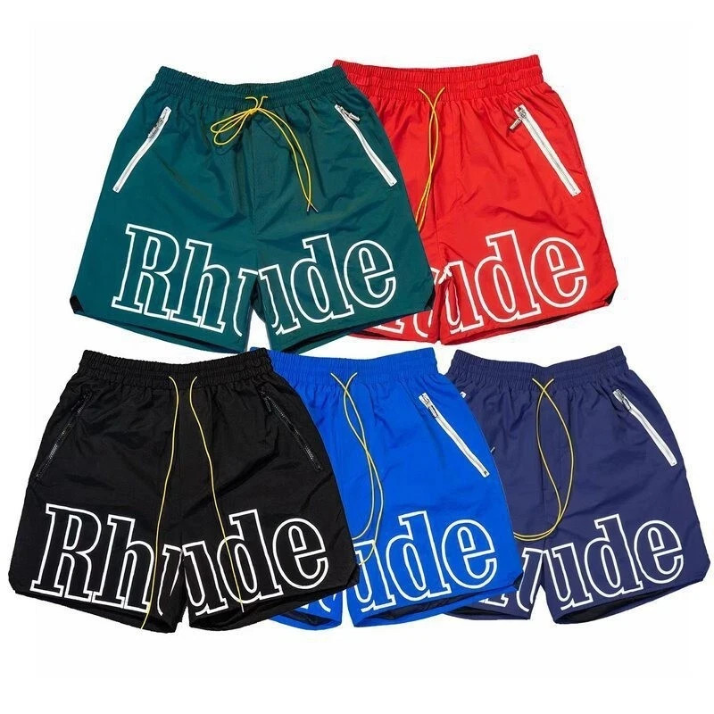 Men's Rhude Casual Basketball Shorts – Breathable Fabric Casual Shorts