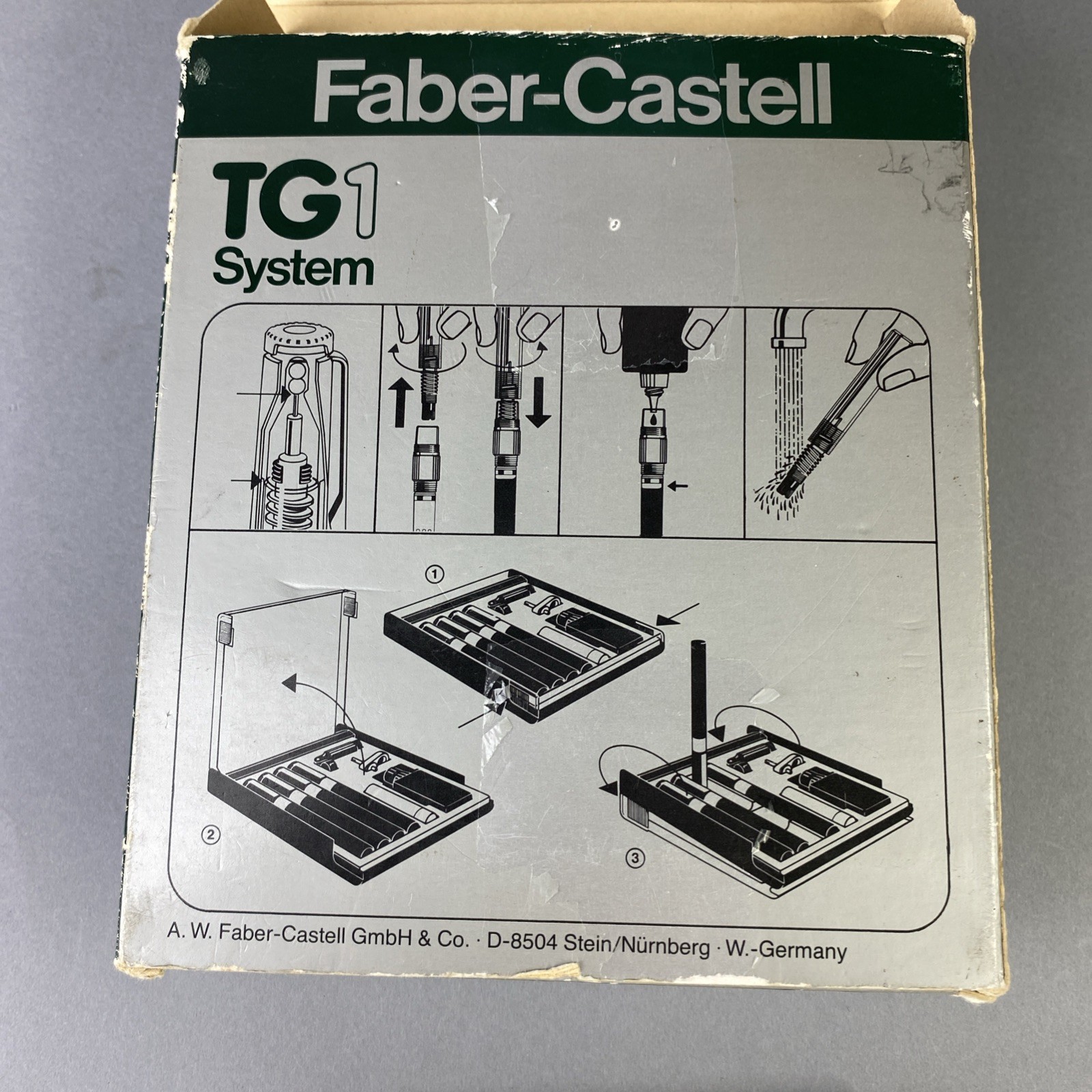 NEW Faber-Castell TG1-S System 454124-S1564 4 Technical Pen set