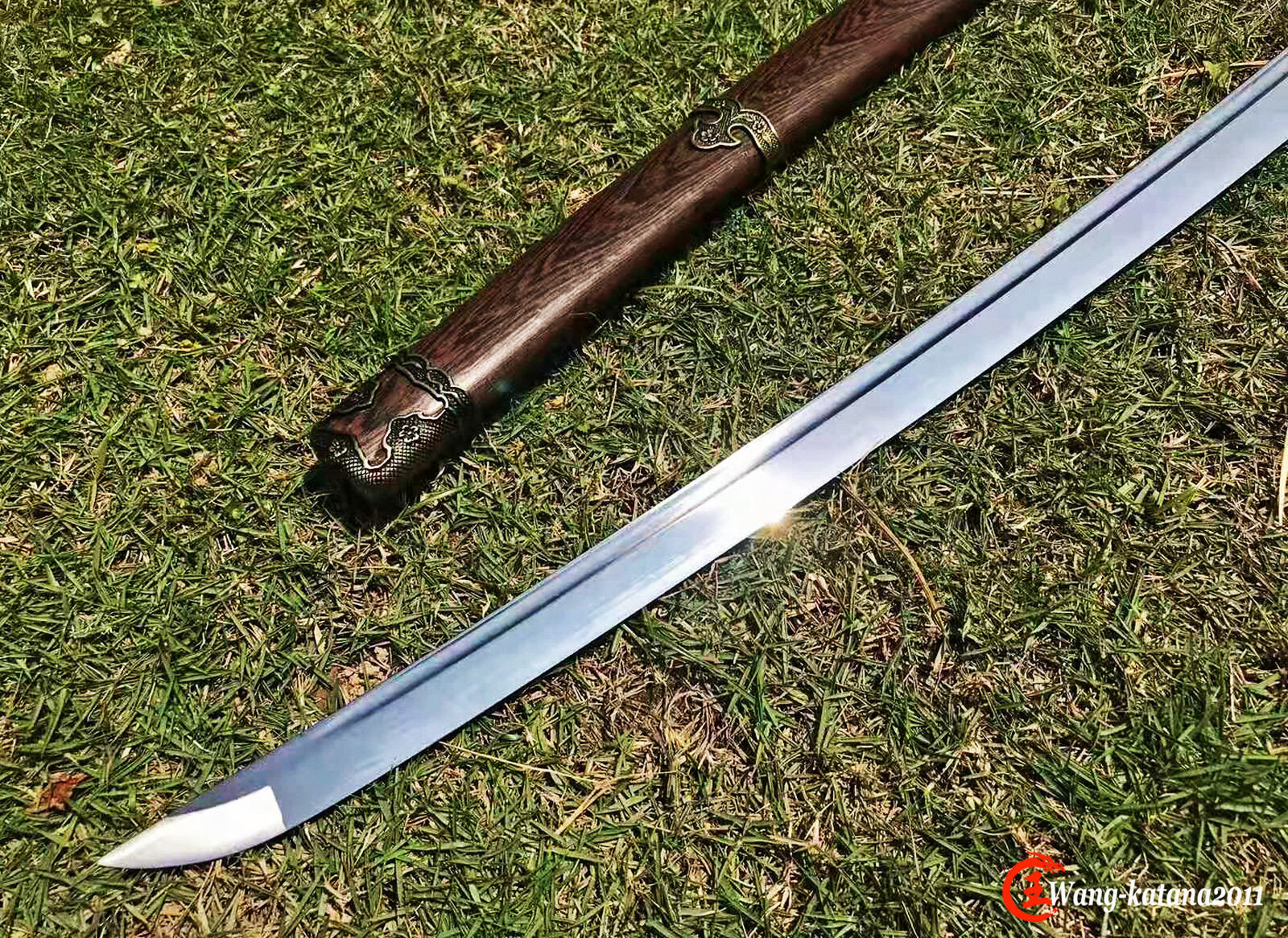 Japanese 98 Type Military Saber Katana 1095 Steel Rosewood Sharp Samurai Sword