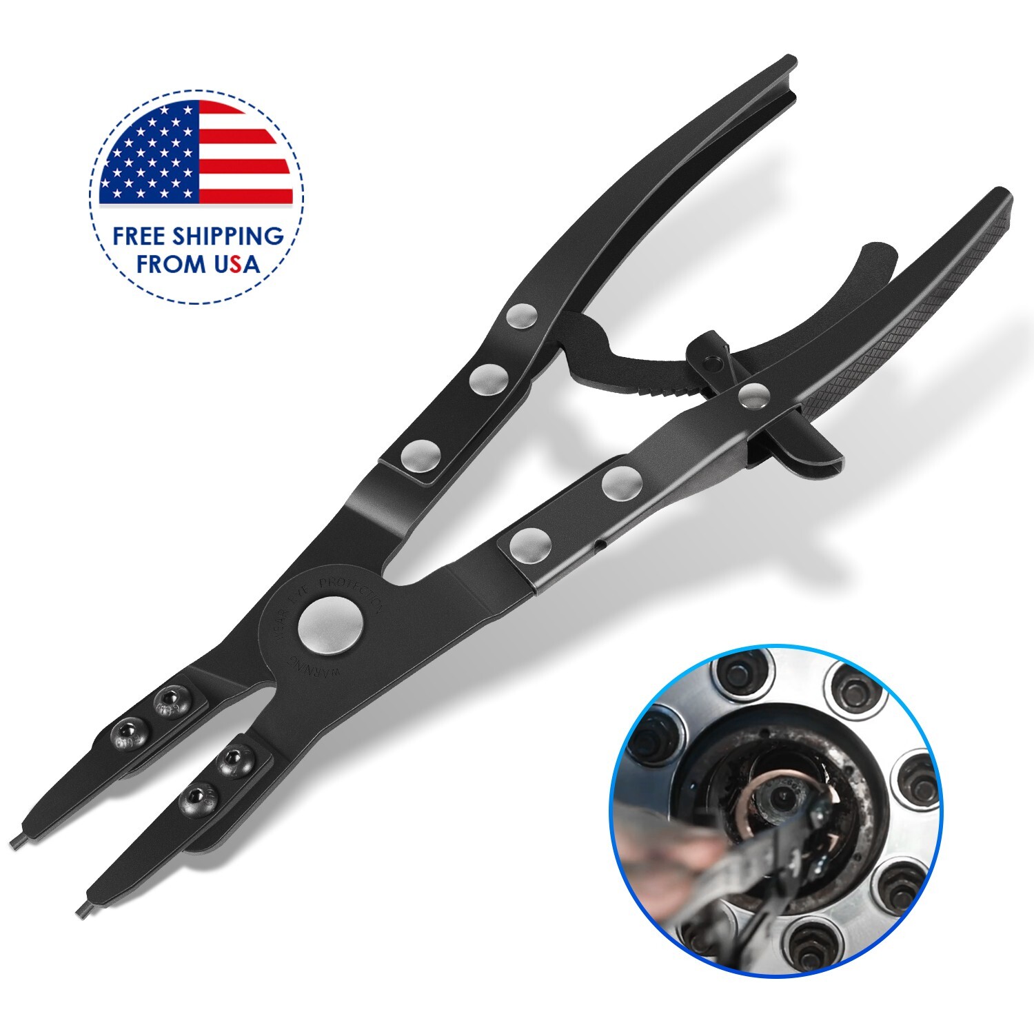 Upgraded 38700 Spindle Snap Ring Pliers for Ford Super Duty Pickups 2007 and New