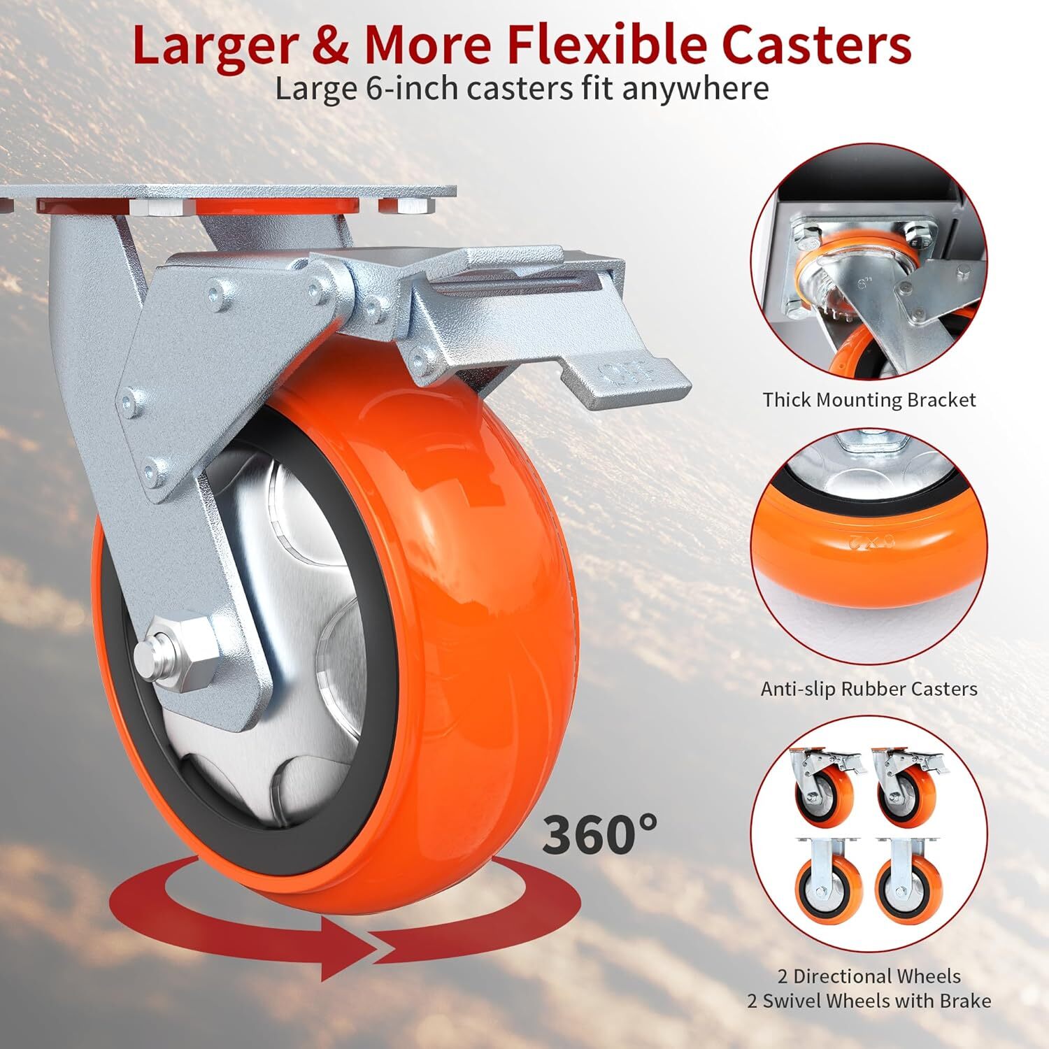 Platform Truck Cart W/Cage Foldable Flatbed Cart for Grocery & Warehouse 2000LBS