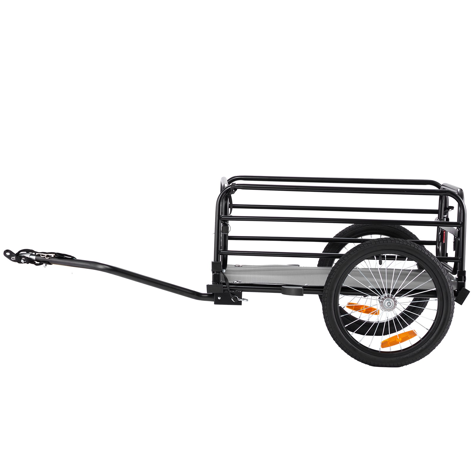 VEVOR Bike Cargo Trailer Bicycle Carrier Storage Cart 160 lbs Load Carbon Steel