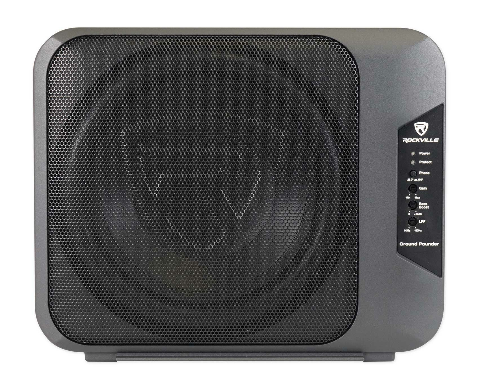 Rockville Ground Pounder 800w Powered Dual 10" Car Subwoofer/Aluminum Enclosure