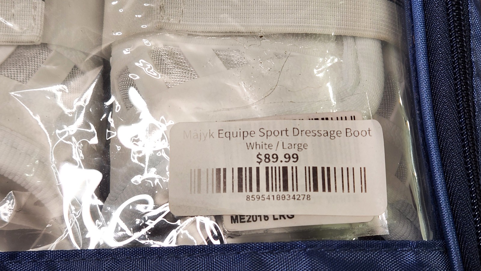 Majyk Equipe, New, Sport dressage boots, white, large, MSRP $89.99