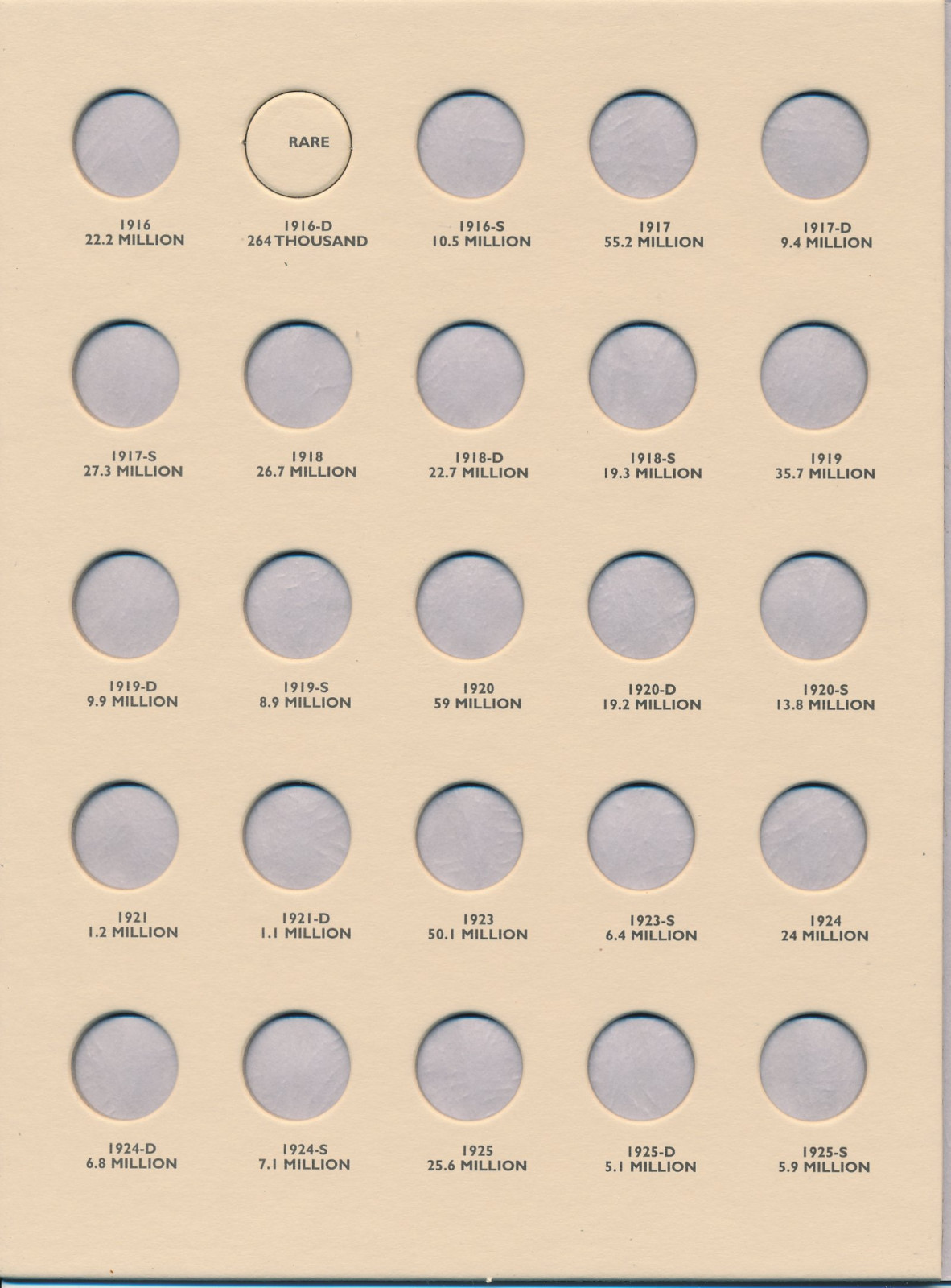 Littleton Coin Folder LCF20 Mercury Dime 1916-1945 Book / Album 10 cent