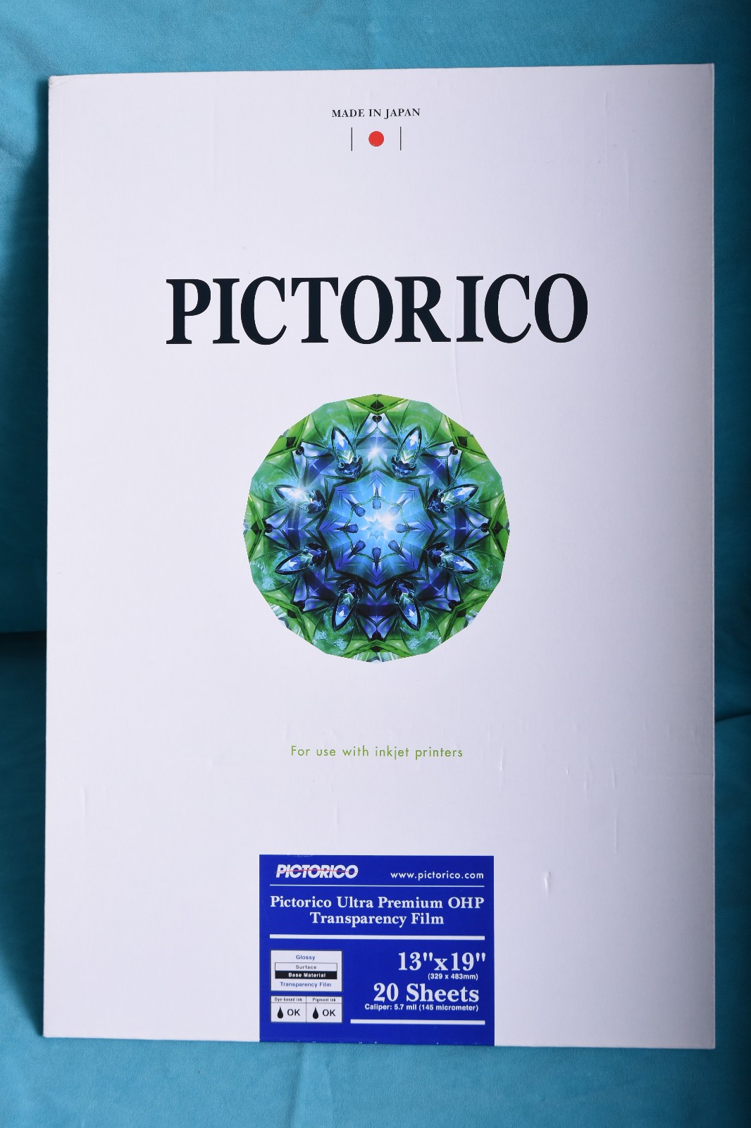 PICTORICO Ultra Premium OHP Transparency Ink Jet Film (13x19) Box of 20 Sheets