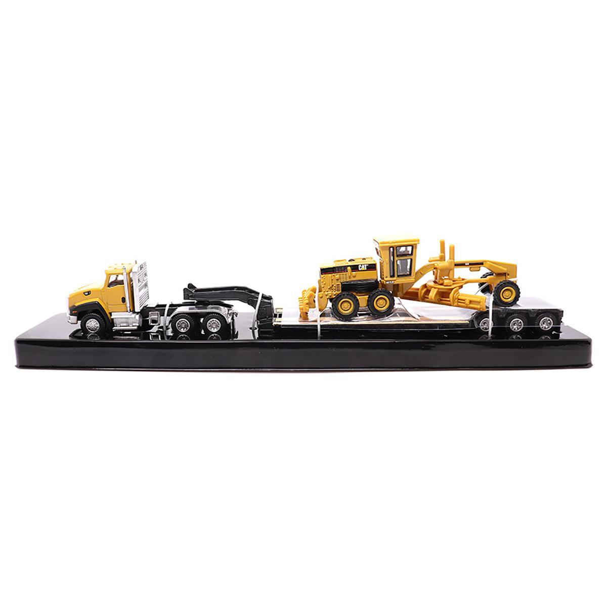 Diecast Masters 1/87 Cat CT660 Day Cab Lowboy Trailer & 163H Motor Grader 84414