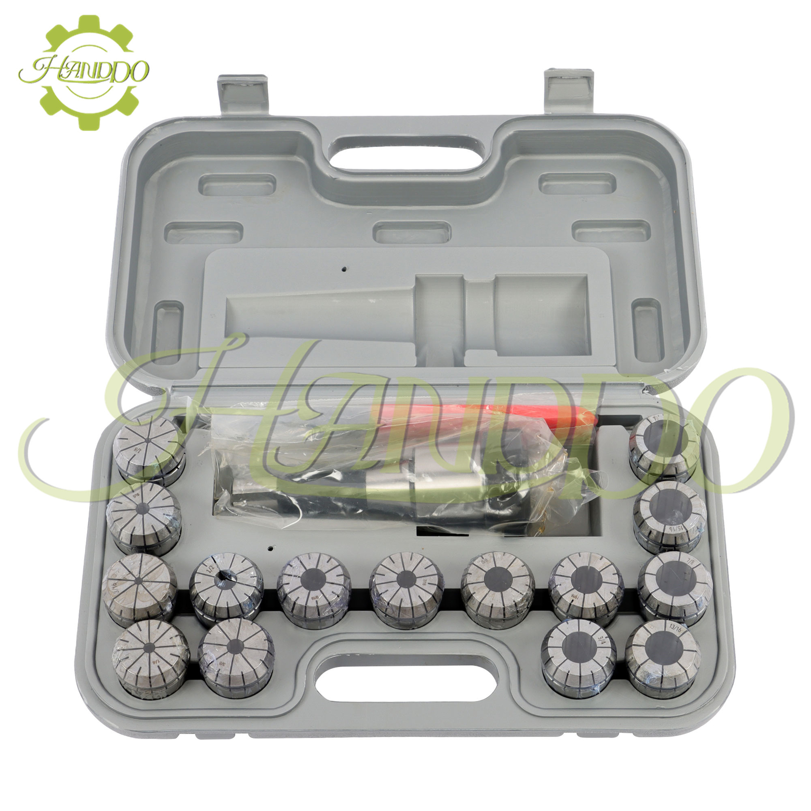15Pcs ER40 Collet Set R8 Shank Chuck Tools for Milling Machine, lathe, Drilling