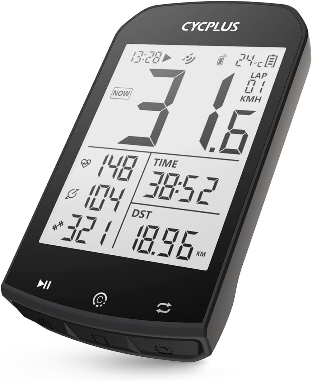 CYCPLUS M1 GPS Wireless Bike Computer Digital Speedometer with Bluetooth/ANT+