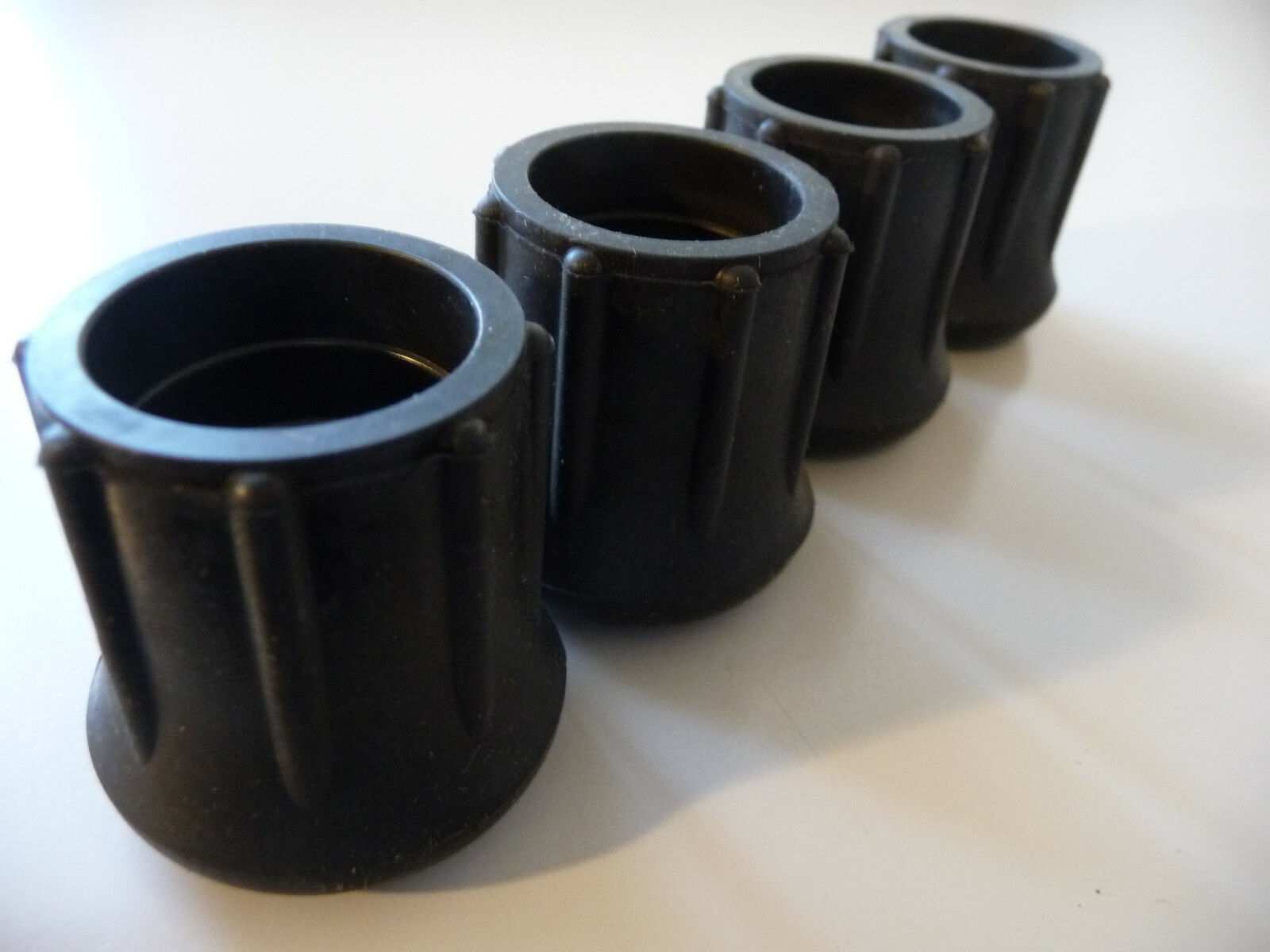 4 Pack 1" Rubber Crutch Tips, Cane Tips, Walker Tips, New $2.50 Each