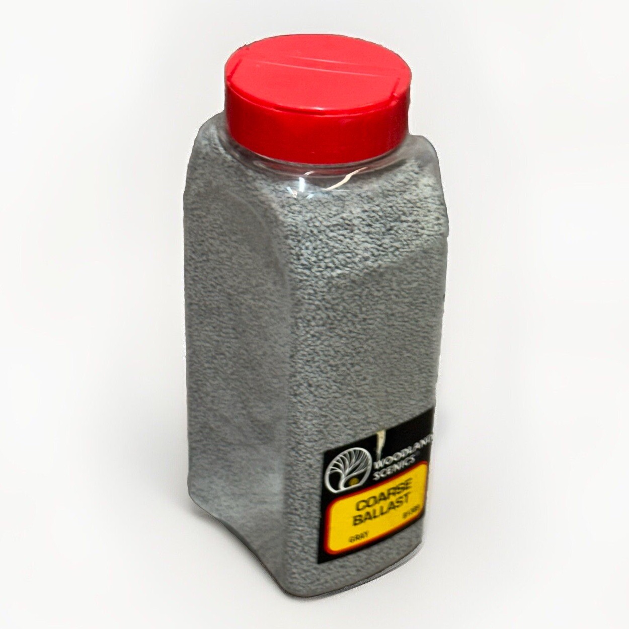 Gray Coarse Ballast Shaker Woodland Scenics B1389 57.7 cu in (945 cu cm)