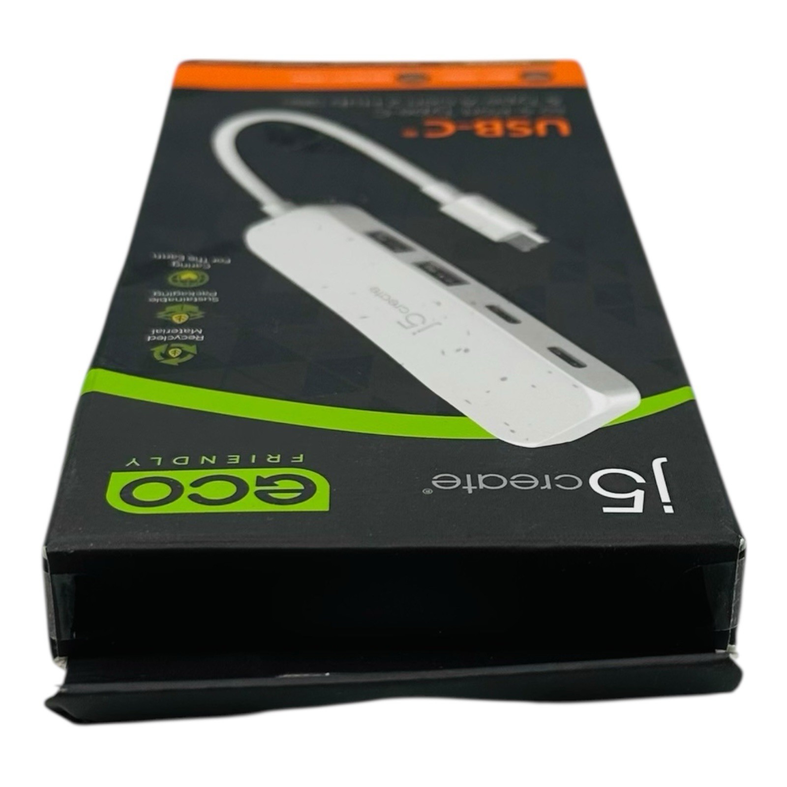 j5create Eco-Friendly USB-C to 4-Port Type-C & Type-A Gen 2 Hub -Sealed Box