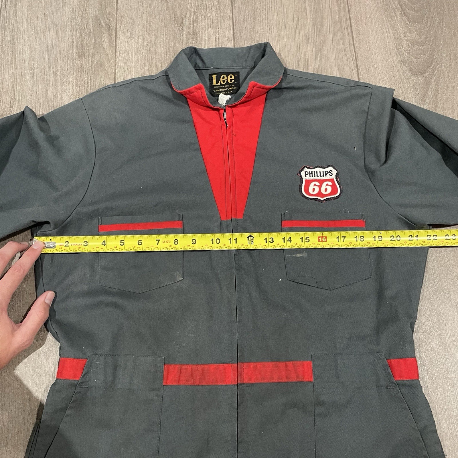 Vtg 70s Conoco Phillips 66 Gasoline Service Attendant Work Uniform Lee Union MD