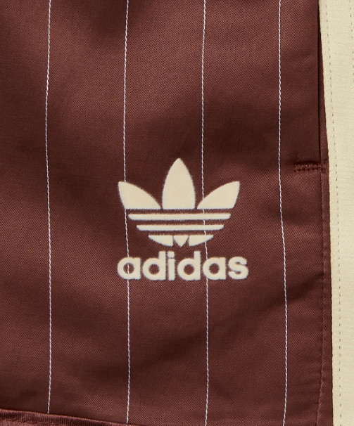 adidas Originals Pinstripe Satin Shorts KC4236 – Brown