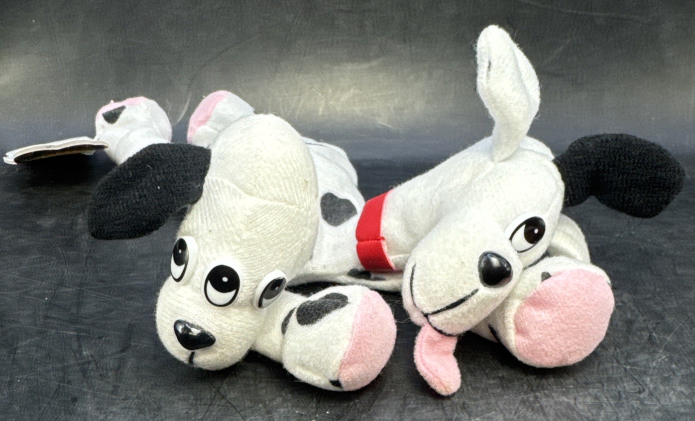 New 1997 Meanies Series 1 Fi-Do The Dalmutation 2 Headed Dog Plush W/ Tag Topkat