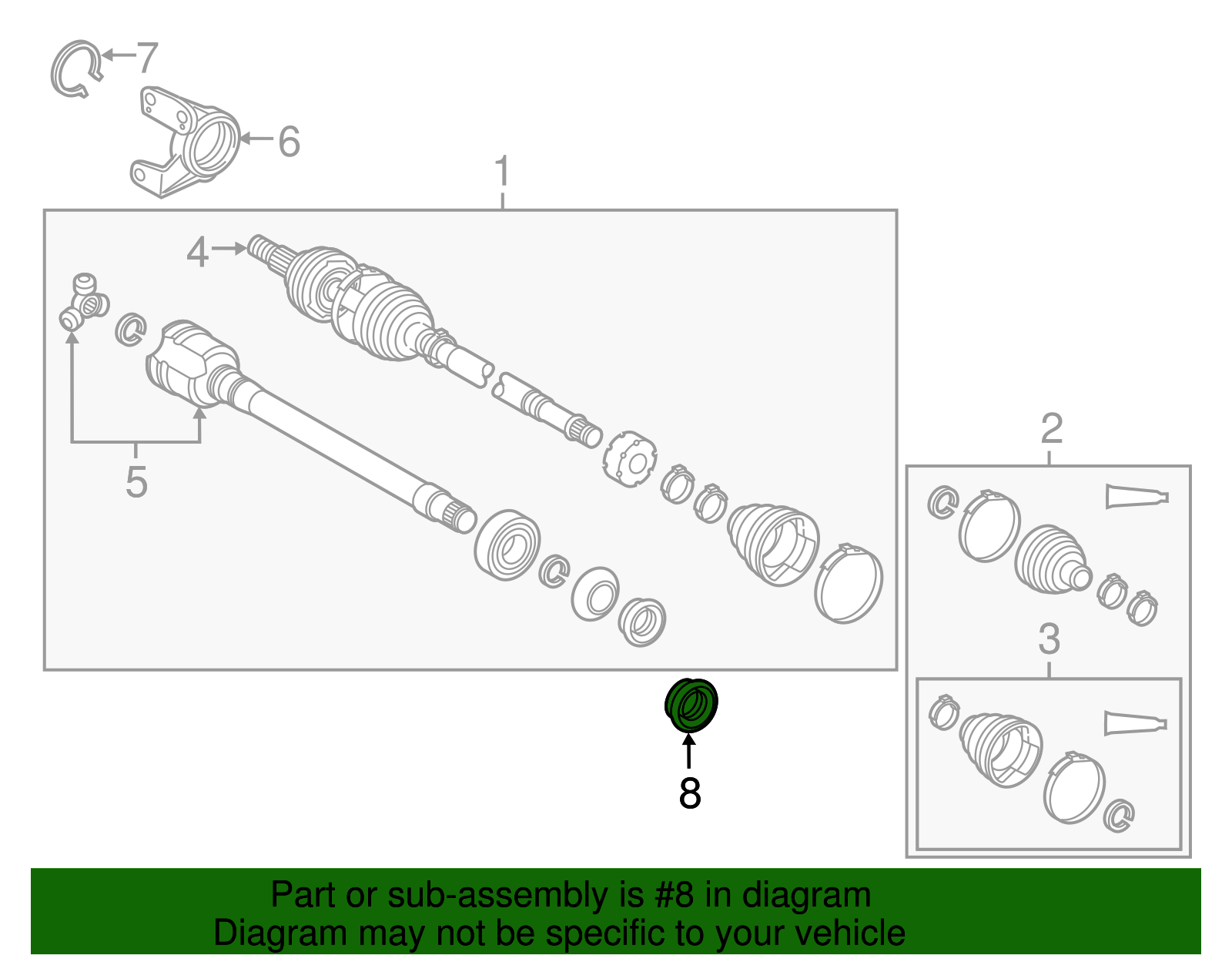 New Genuine Toyota Automatic Transmission CV Axle Oil Seal 90311-A0029