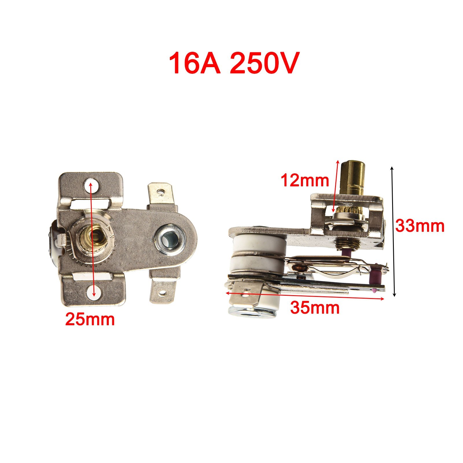 Adjustable Temperature Switch Heating Bimetal Thermostat KST-220 High Quality