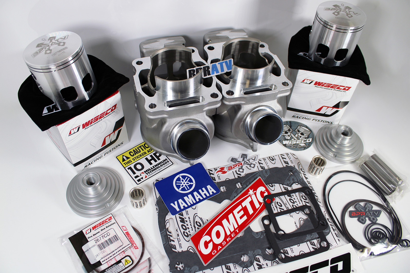 Banshee ARES 68mm Cylinder Kit Complete 421cc Stroker +4mm Wiseco Pistons Gasket