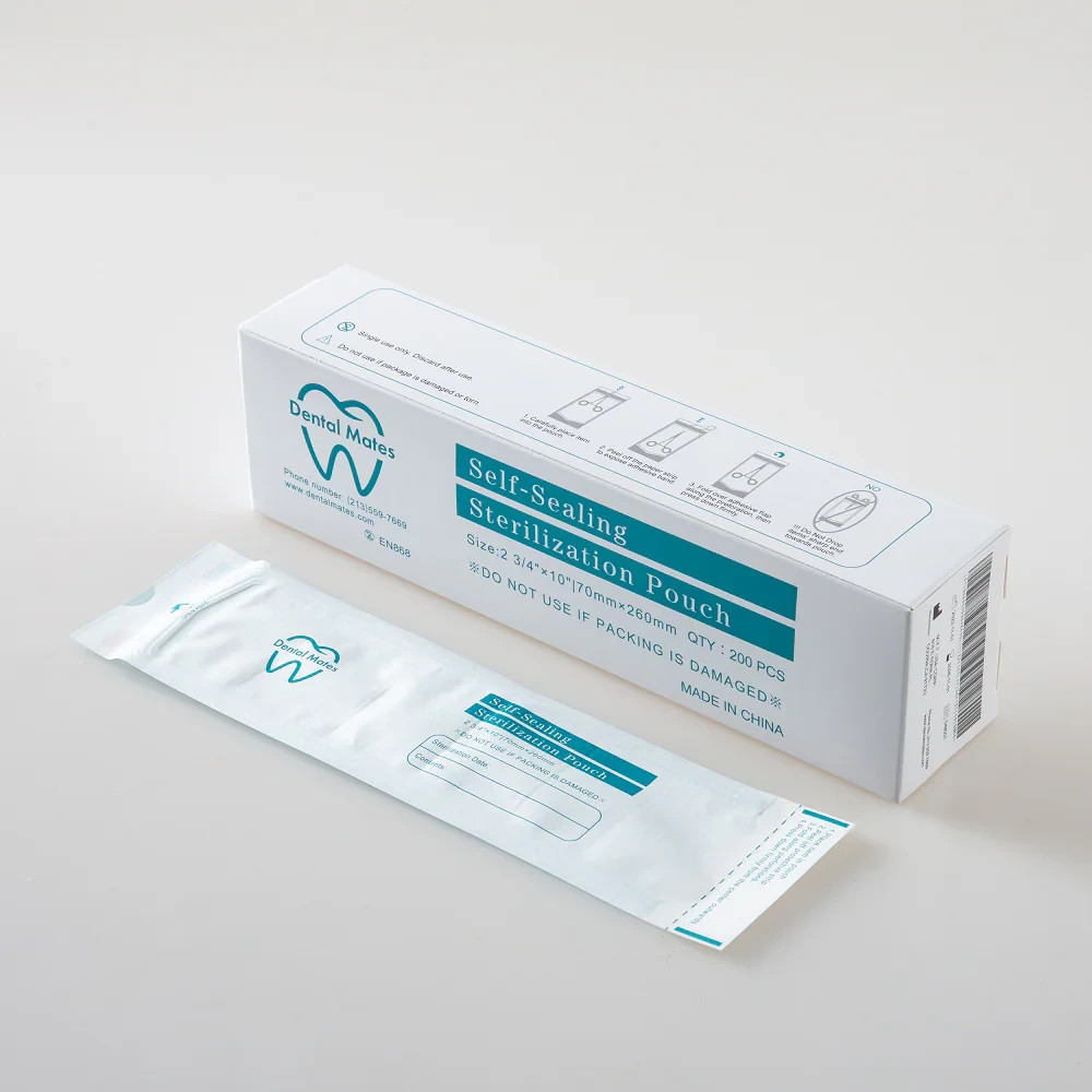 3.5x10 Autoclave Sterilization Pouches - Self-Sealing for Dental Clinic & Tattoo