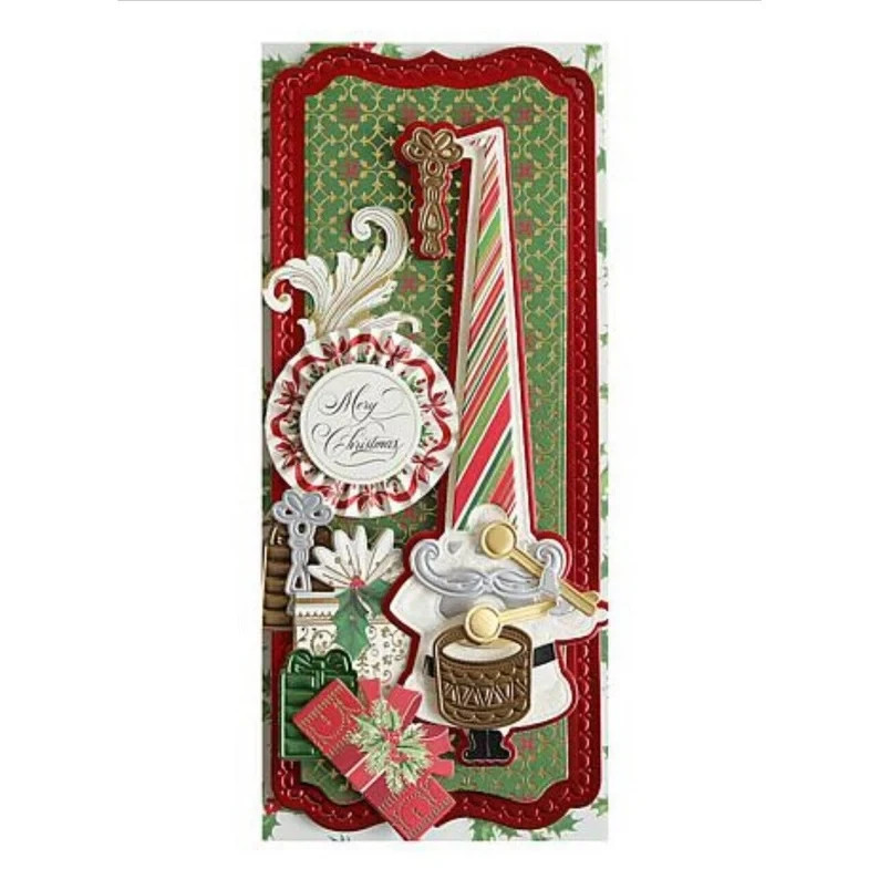 2 Anna Griffin Matte Foil Holiday Card Stock Set for Paper Craft Matte Foil Card