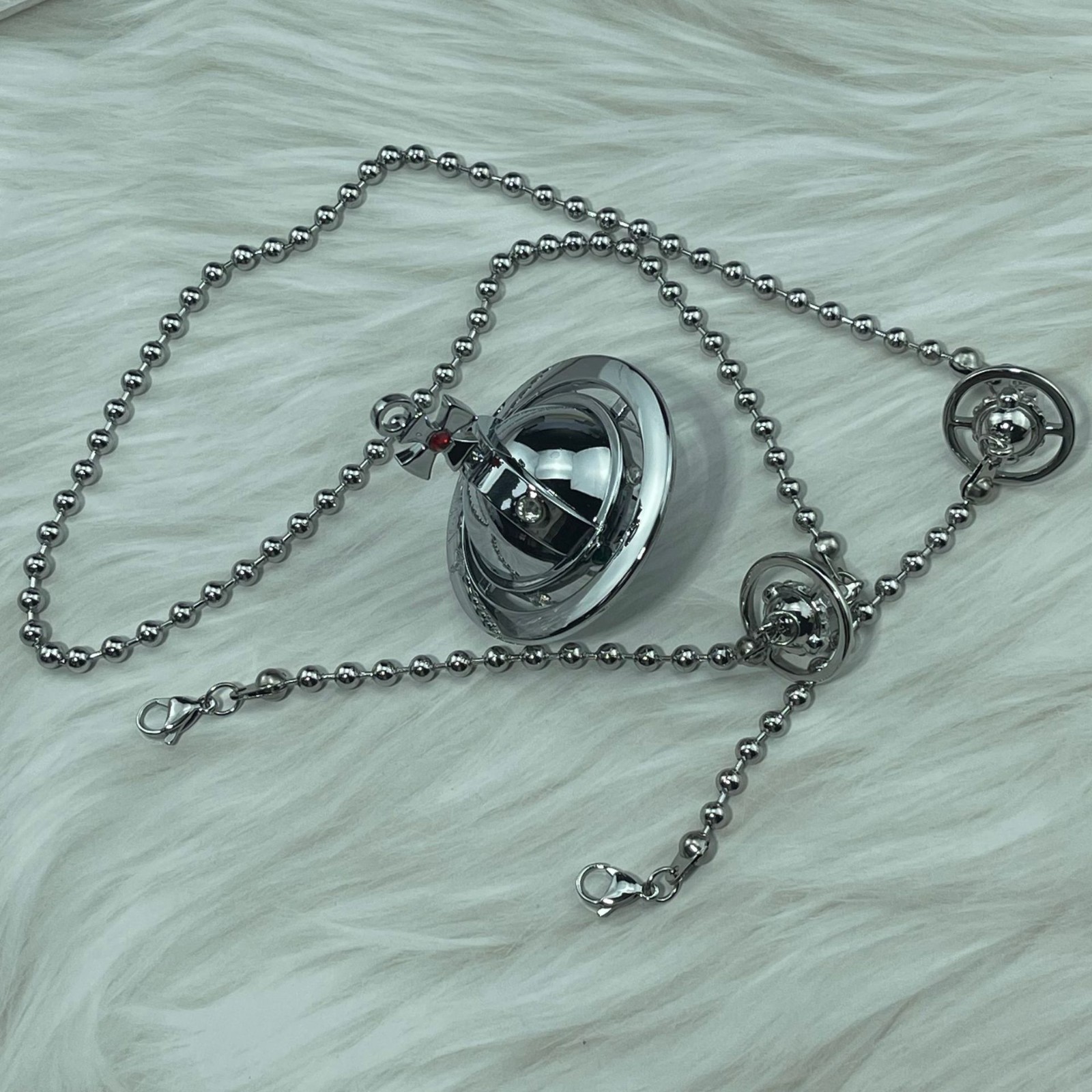 Vivienne Westwood Nana Anime Okazaki Shinichi Pendant Lighter Two Orbs Chain SL