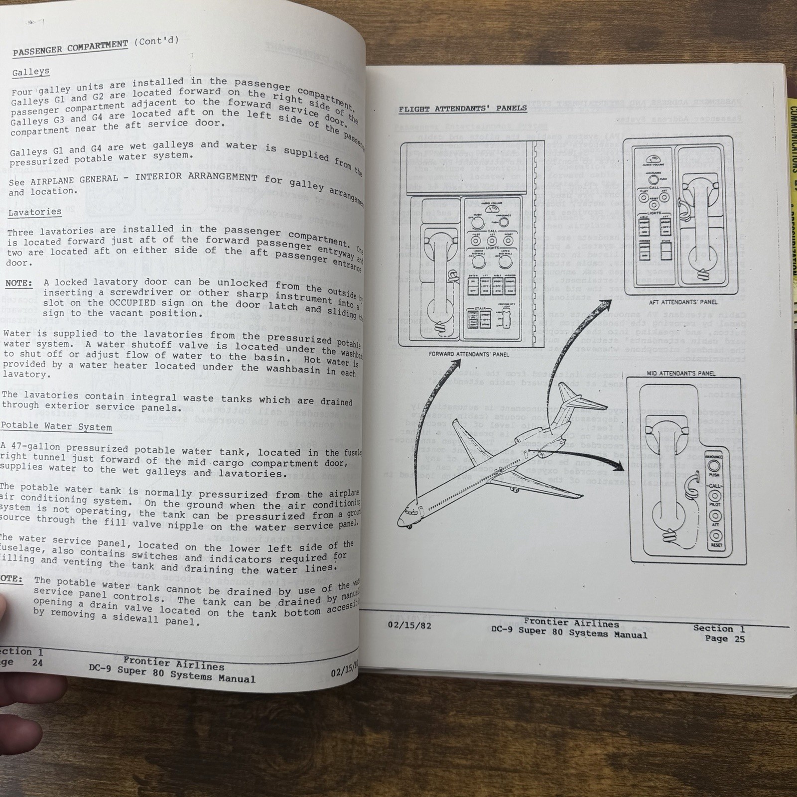 1982 Frontier Airlines DC-9 Super 80 (MD-80) Systems Manual