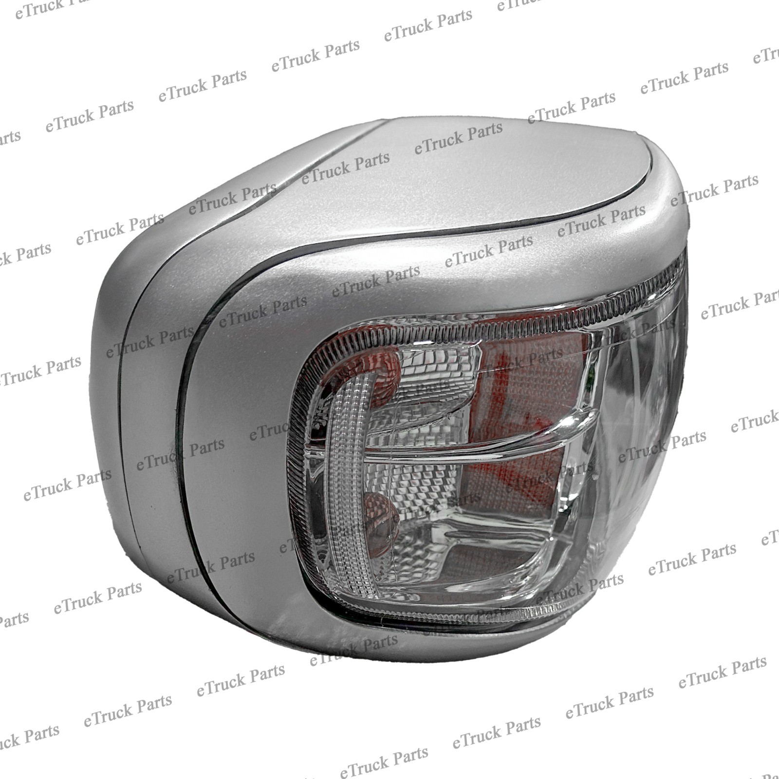 2008 - Peterbilt 388 389 567 589 RH Headlight Assembly w/ Matte Chrome Housing