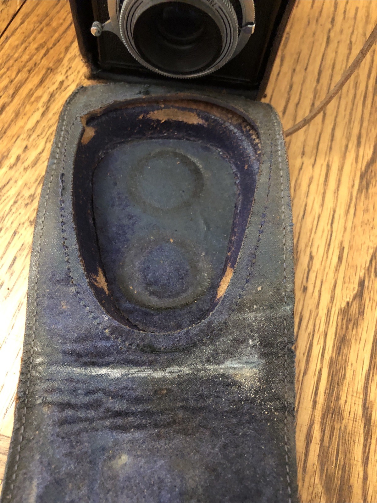 ARGUS ARGOFLEX MODEL E CAMERA W/Leather Case - 1940’s vintage 75mm For Parts