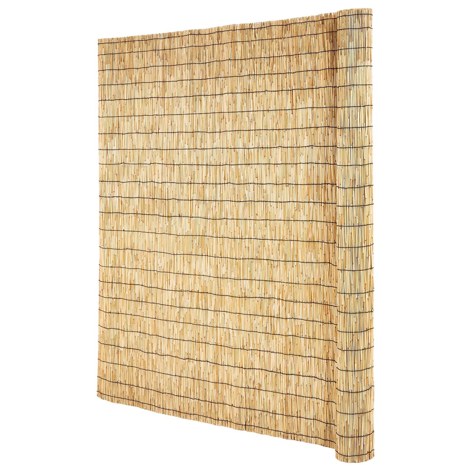 Uimoso Natural Reed Fence Panel 5.58 x 16.4 ft Privacy Screen Roll for Garden