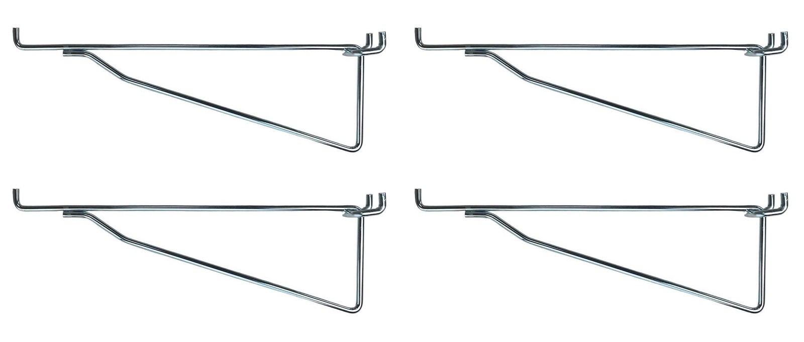 Metal Peg Hook Standard Steel Shelf Brackets for Pegboard & Slatwall