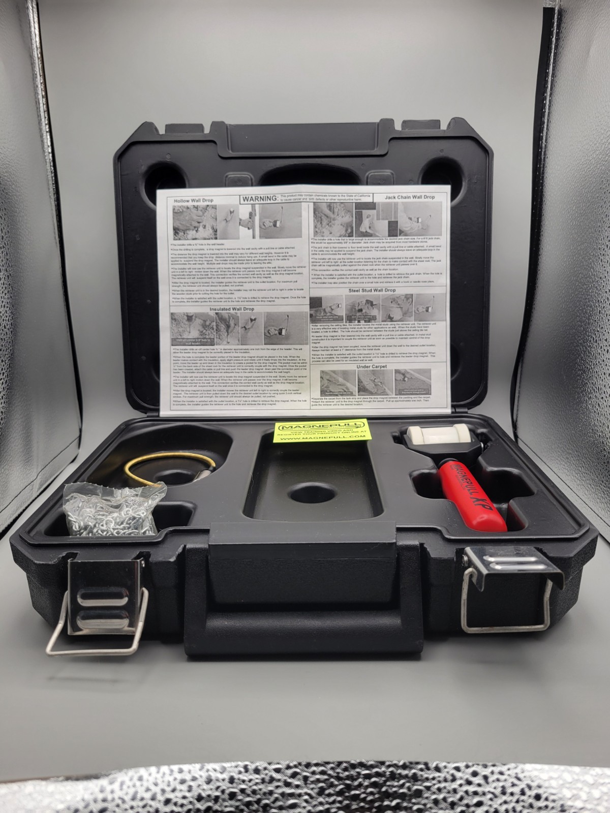 Magnepull XP1000-LC Magnetic Wire Puller Fishing System Electrical Tools DIY Pro