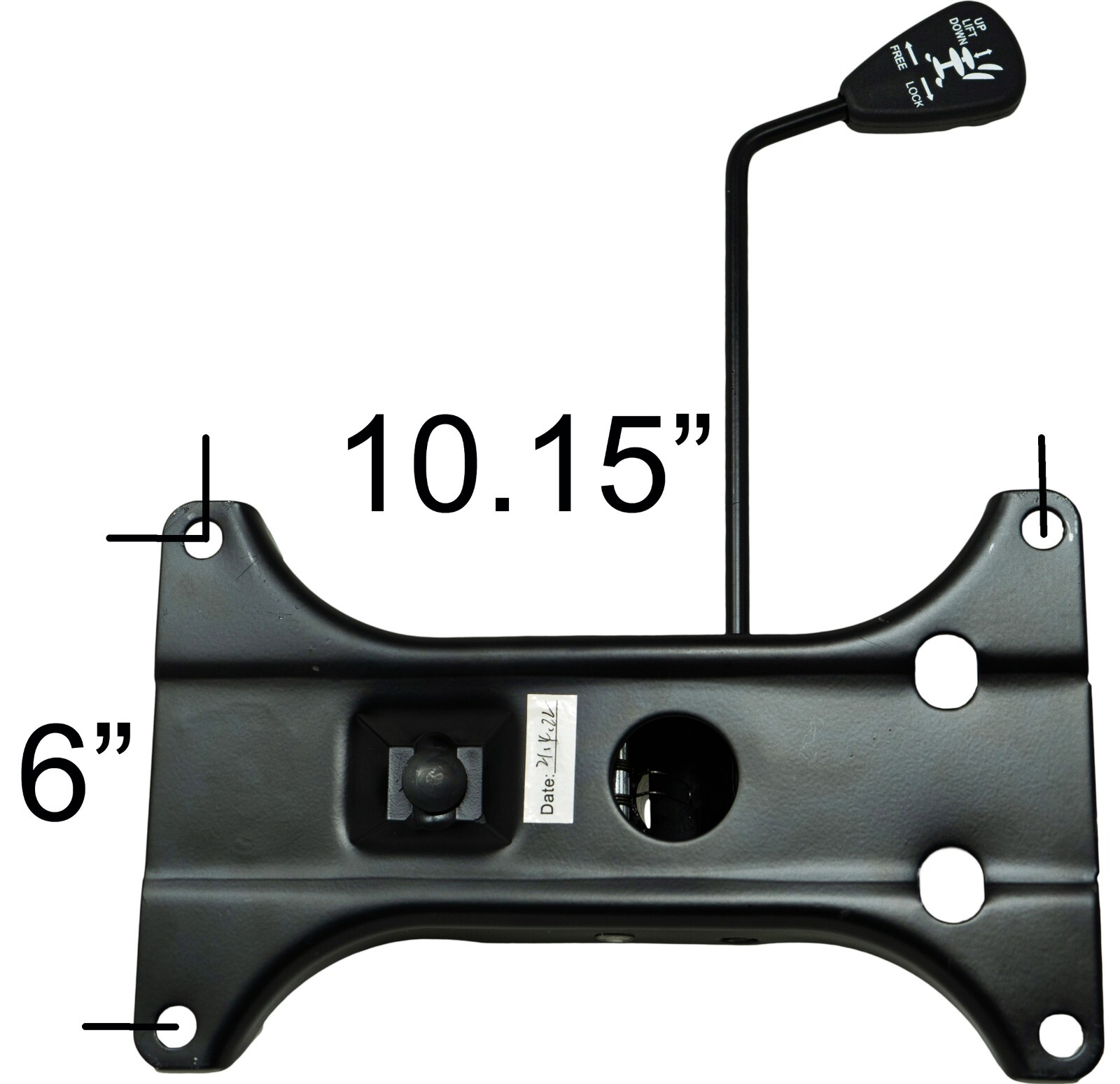 Office Chair Parts Seat Base Plate Control Mechanism 6" x 10" NEW