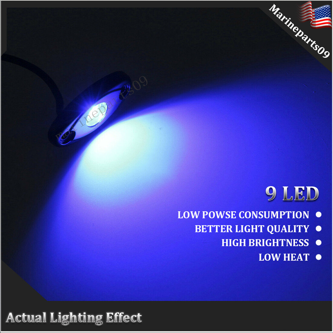 LED Rock Lights for ATV Offroad Truck Boat Underglow Underbody Fender Light Seal