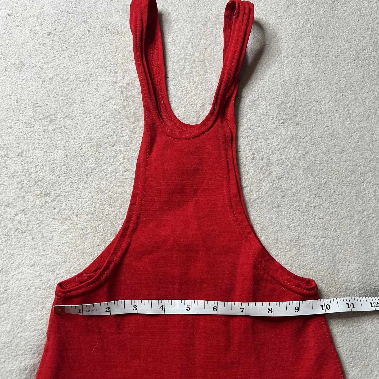 Vintage 1950's Iowa Sports Supply Youth Singlet Uniform Gym Class Sports Red 28