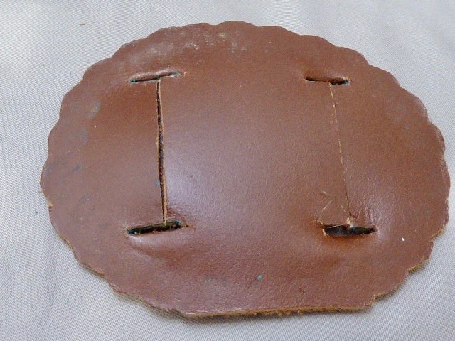 EARLY HAND STAMPED SIGNED NAVAJO STERLING SILVER SPIDER WEB TURQUOISE CONCHO