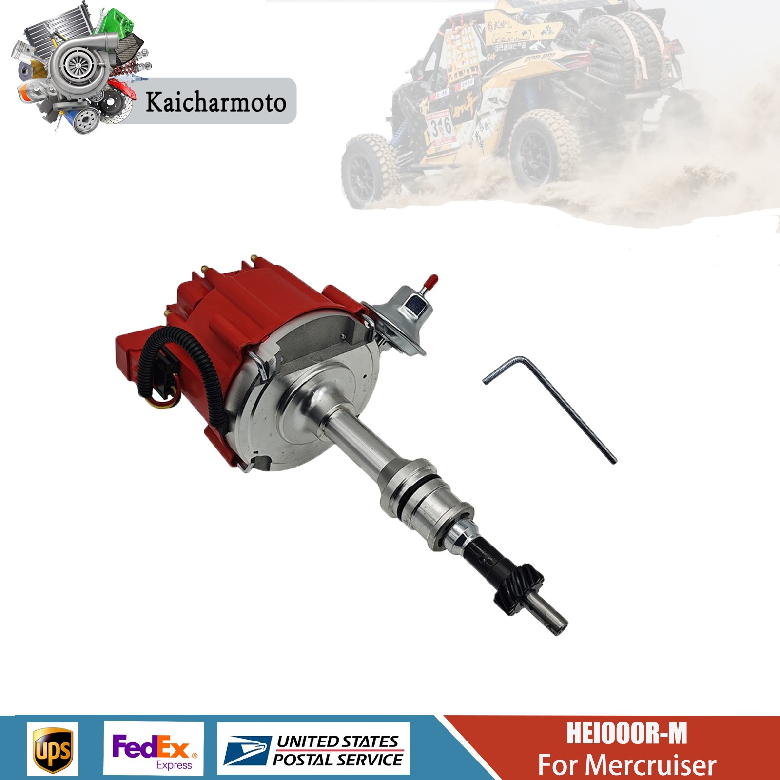 Marine HEI Electronic Distributor For 350 454 V8 Mercruiser OMC 7.4 5.0 5.7 New