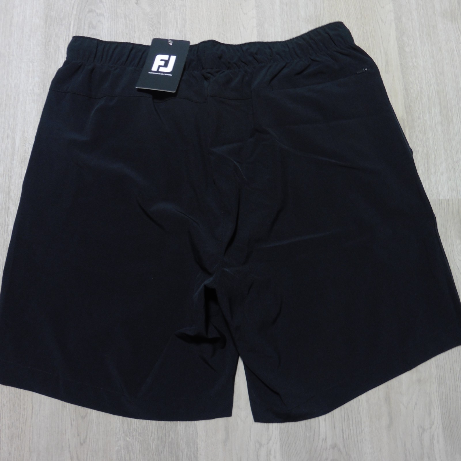 FOOTJOY Mens M L XL 2XL SHORTS BLACK GOLF WORKOUT TRAINING 8" POLYESTER SPANDEX