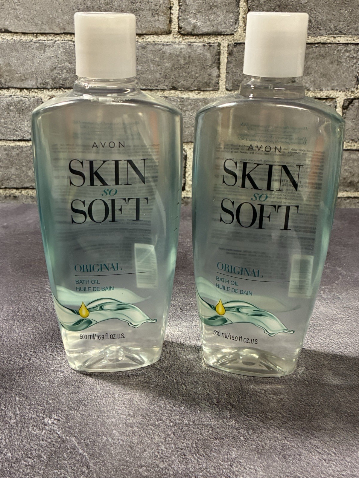 Avon Skin So Soft Original Bath Oil w/Jojoba,16.9 oz~New  Sealed Lot Of 2