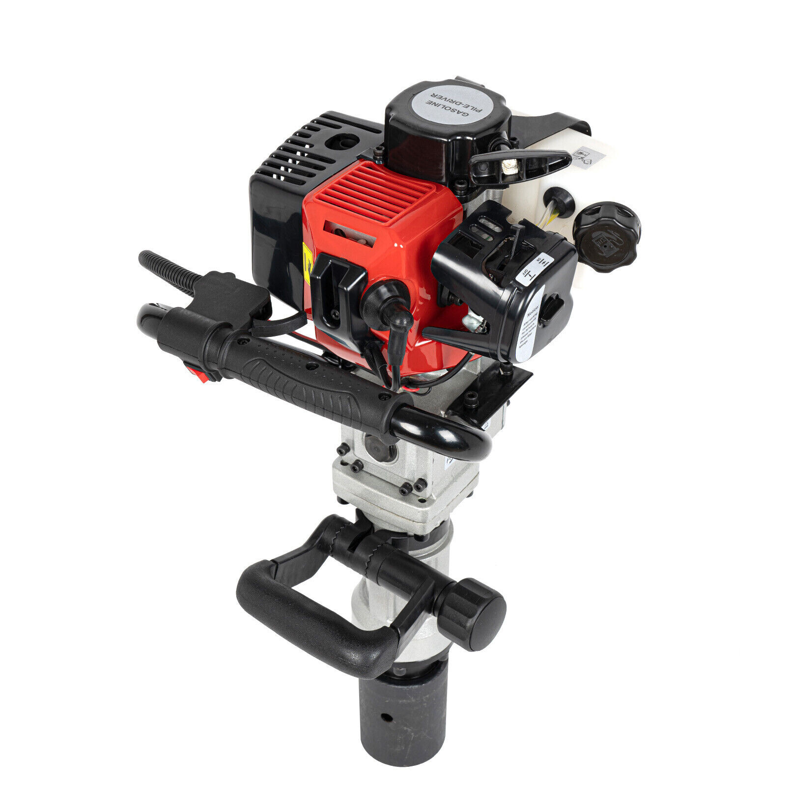 Gas Powered T-Post Driver 2 Stroke Pole Pounder Pile Driver Hammer Portable