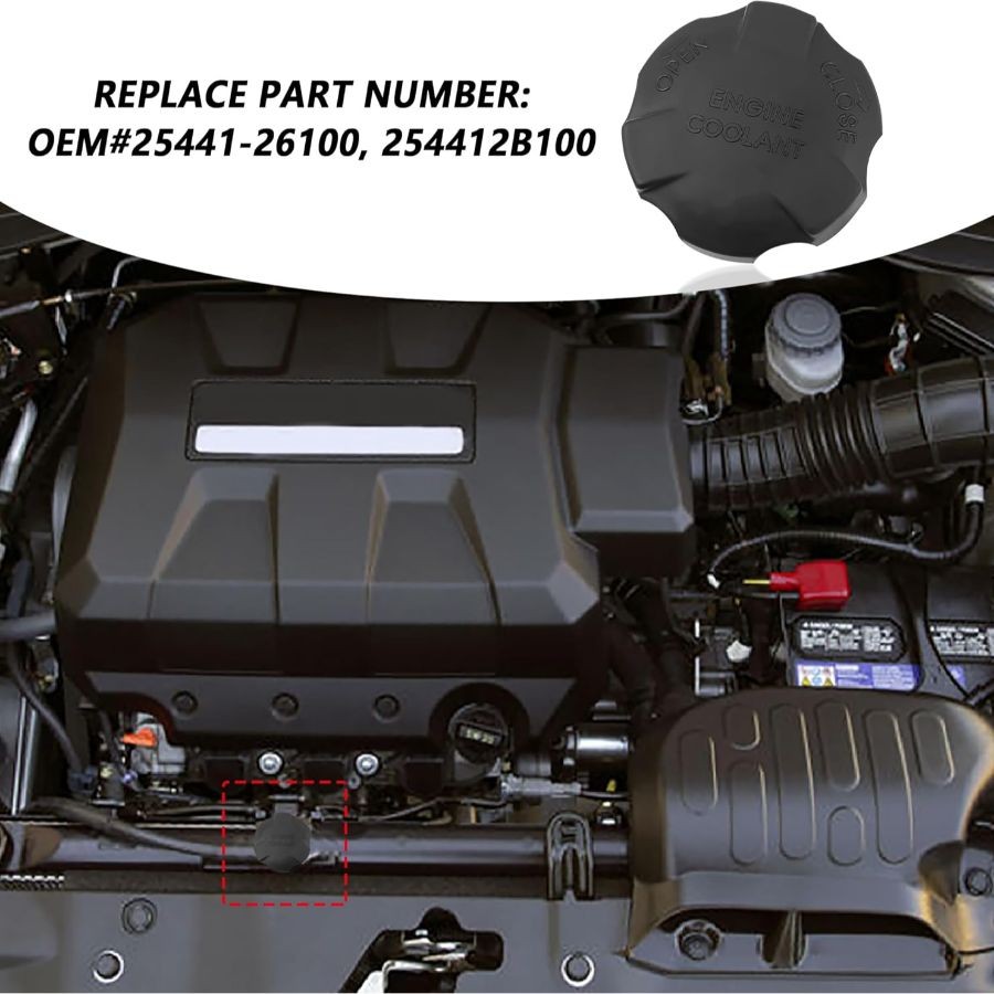 Replacement OEM Coolant Reservoir Cap, Coolant Caps Compatible with Optima Accen