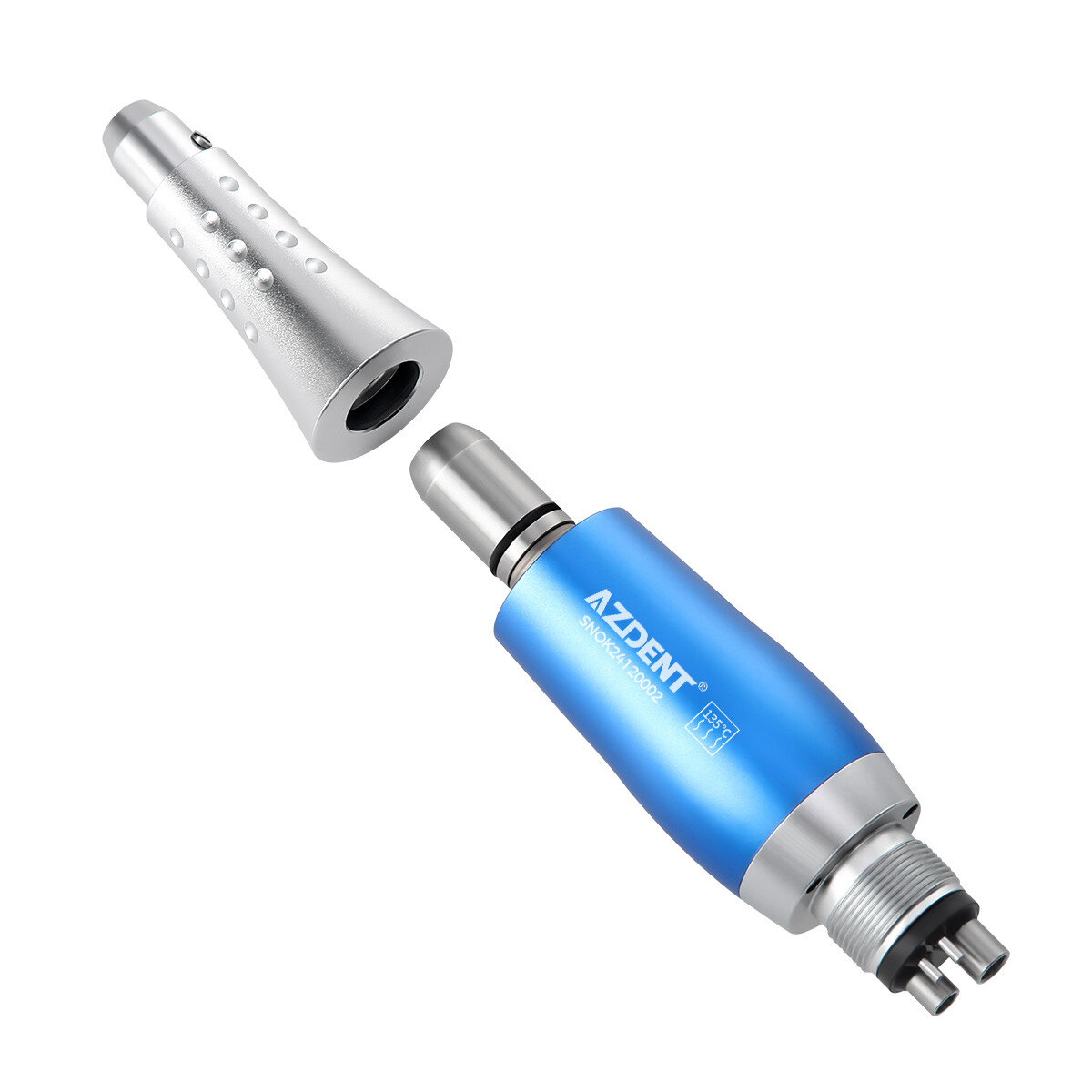 AZDENT Dental Hygiene Prophy Handpiece Air Motor 4HOLE 4:1 Nose Cone 360° Swivel