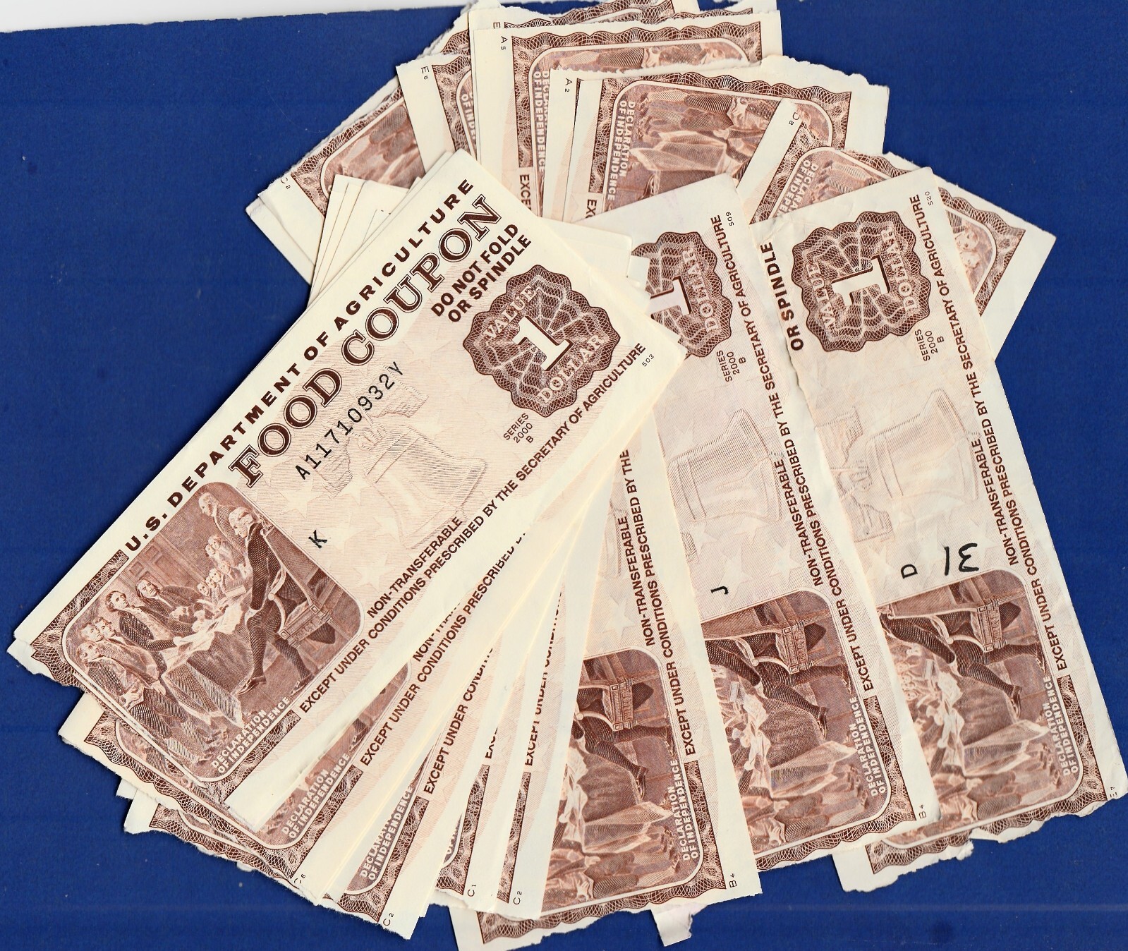 Food Stamps Coupon USDA scrip welfare money token ONE COUPON.