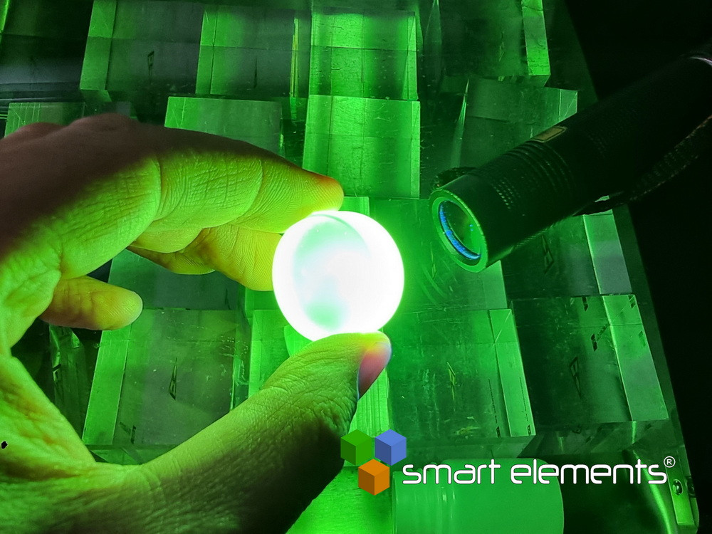 Super luminescent Terbium phosphate glass ingot - NEW