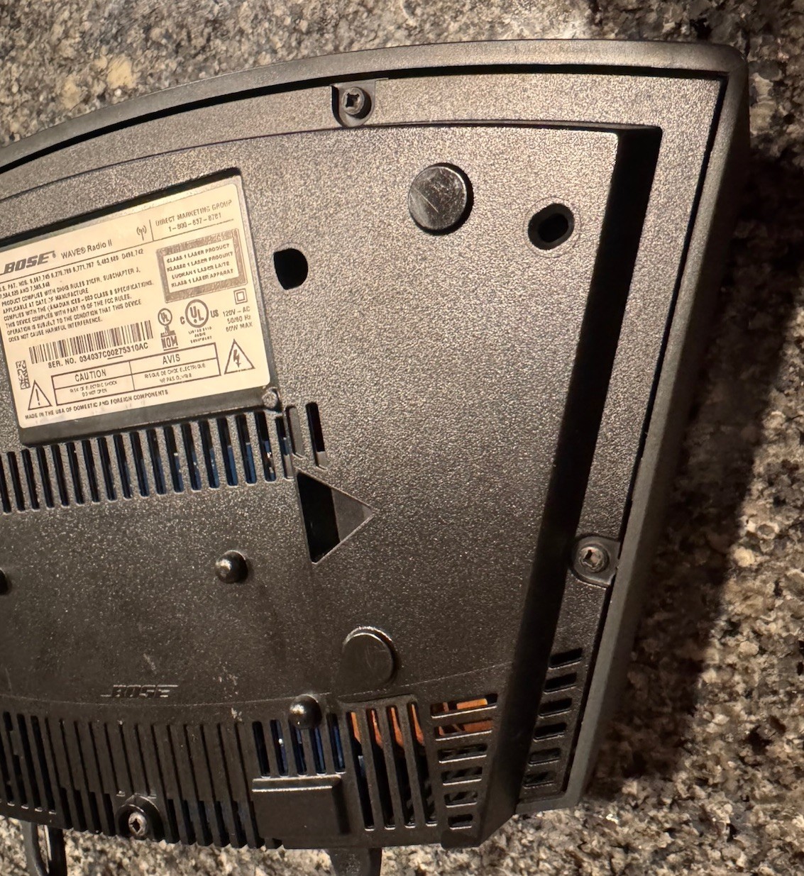 Bose WAVE Radio II AM/FM And Aux Plug With Remote Works Great! Same Day Shipping