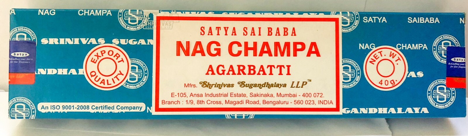Satya Nag Champa Incense Sticks Blue Box Pick 15 40 100 250 gms - Fresh Stock !!