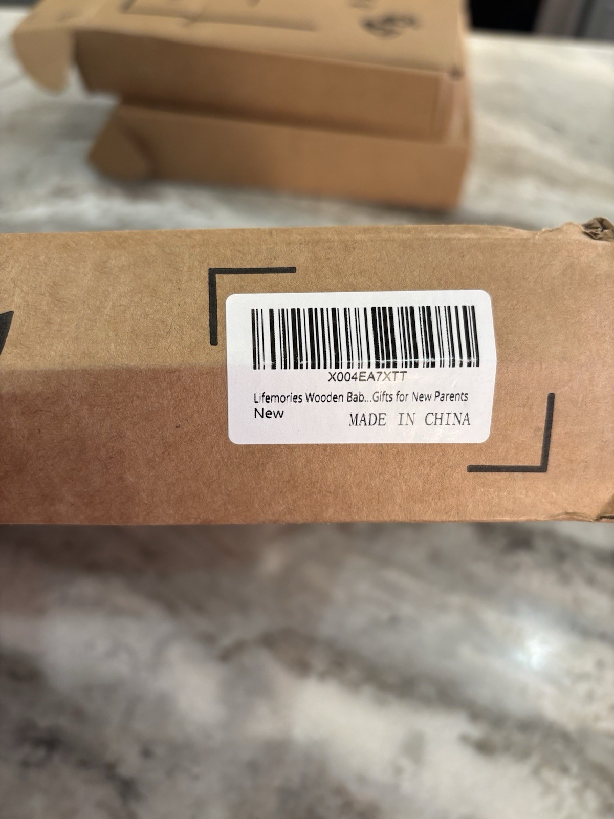 Kit Wooden Baby Shower Crate Closet Gift with Hangers, Large