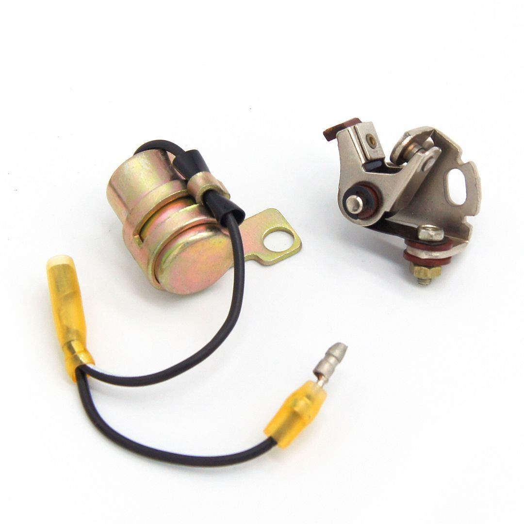 Ignition Contact Points & Condenser Kit Honda 1974-1977 Honda mr175 mt125 oem 74